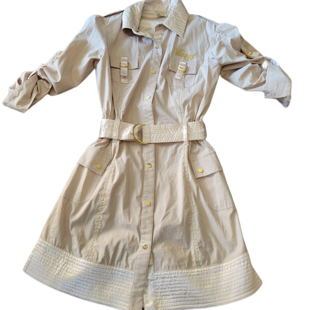 Coogi Utility Shirt Buttom Up Dress Small
